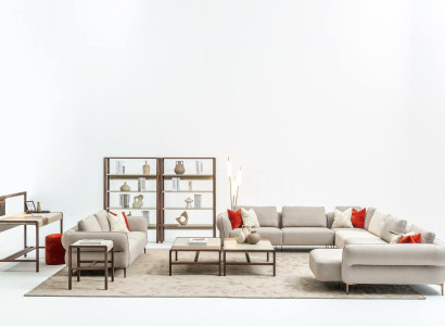 Sofa set Living room Upholstered sofa 3 Seater U-shape Sofa set Modern